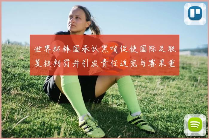 世界杯韩国承认黑哨促使国际足联复核判罚并引发责任追究与赛果重评